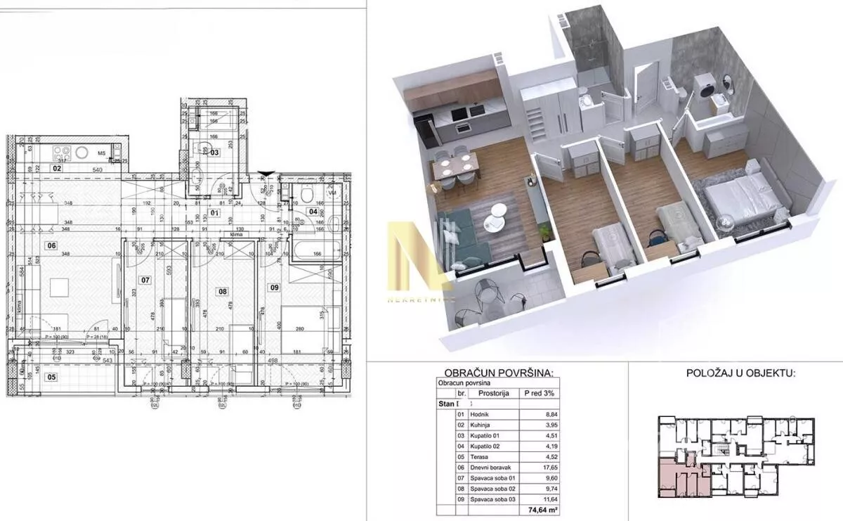 Četvorosoban stan | 4zida