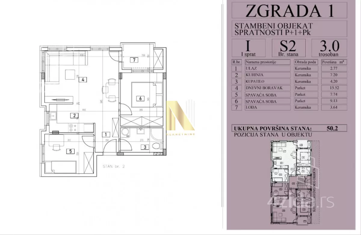 Trosoban stan | 4zida