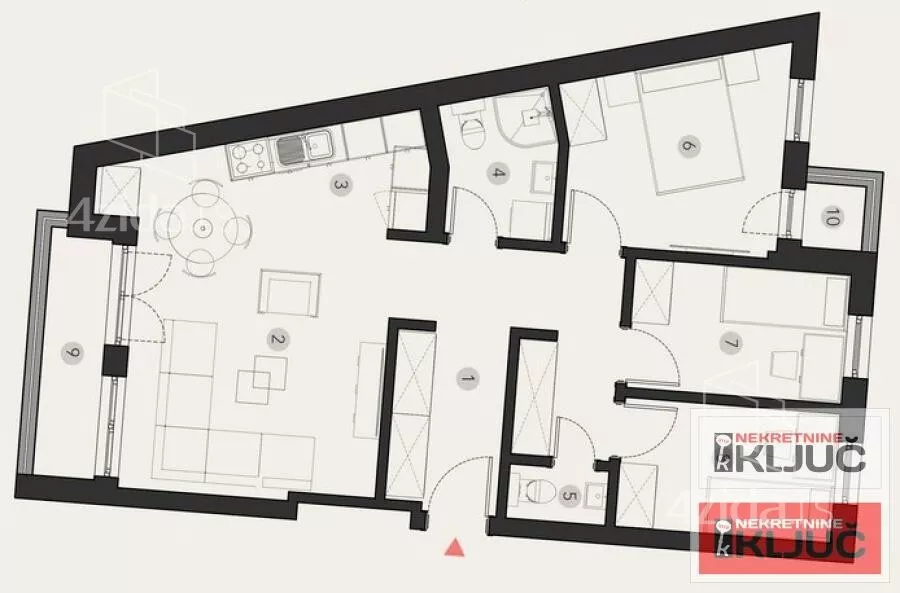 Troiposoban stan | 4zida