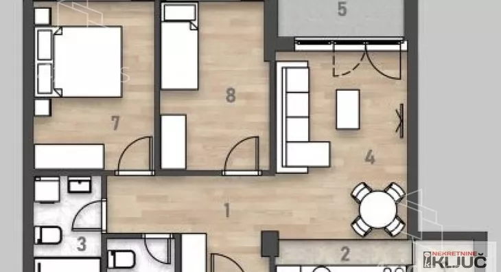 Trosoban stan | 4zida