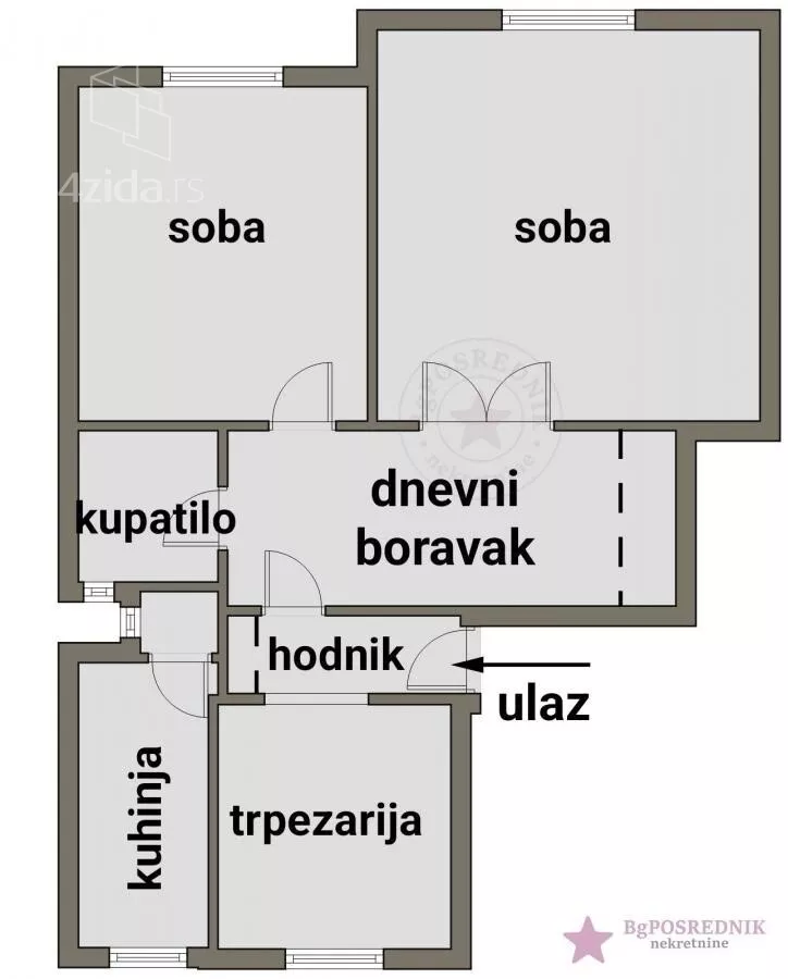 Trosoban stan | 4zida