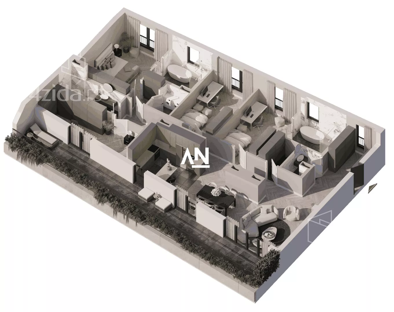 Četvorosoban stan | 4zida