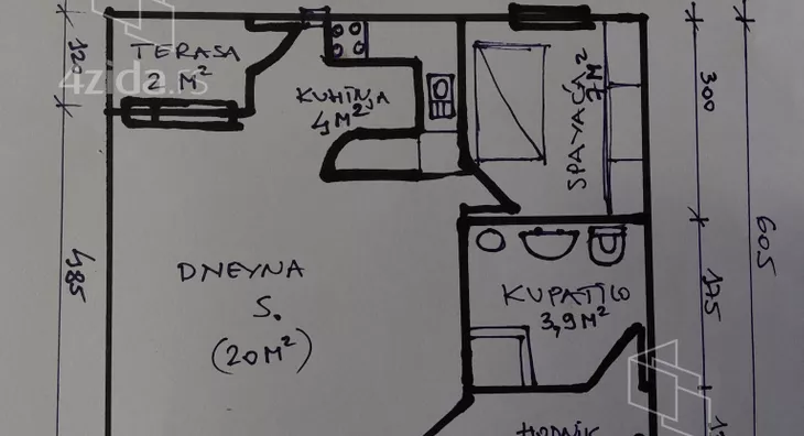 Jednoiposoban stan | 4zida