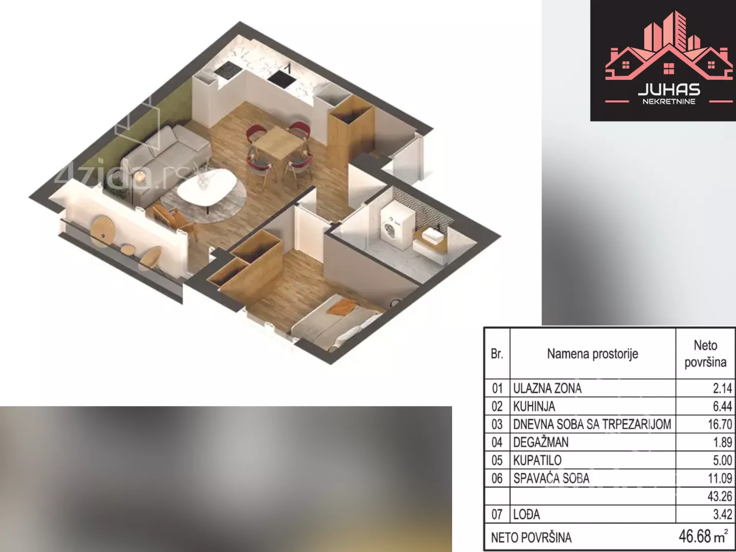 Jednosoban stan | 4zida