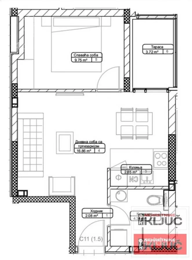 Dvosoban stan | 4zida