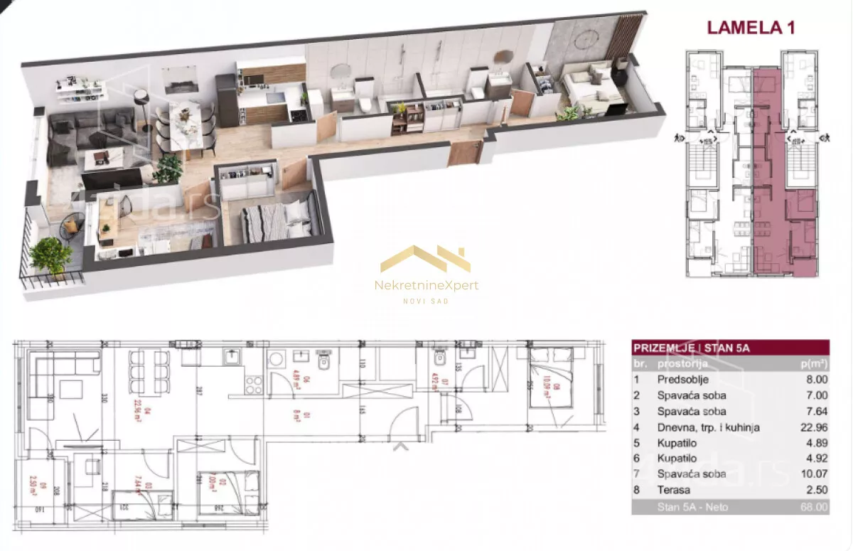 Trosoban stan | 4zida