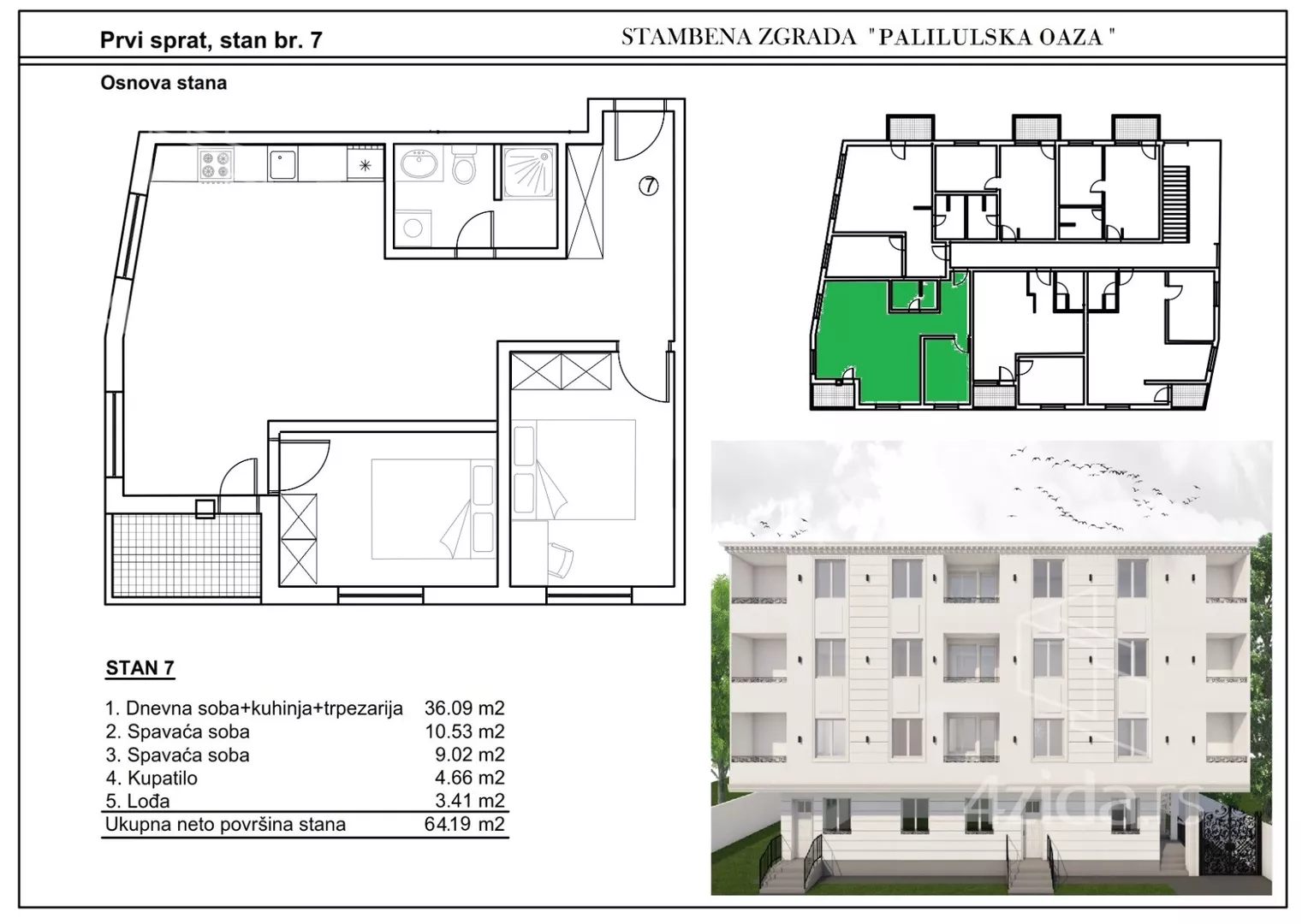 Trosoban stan | 4zida