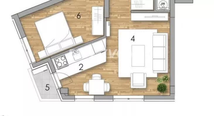 Dvosoban stan | 4zida