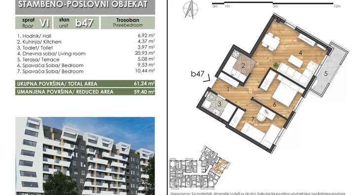 Trosoban stan | 4zida
