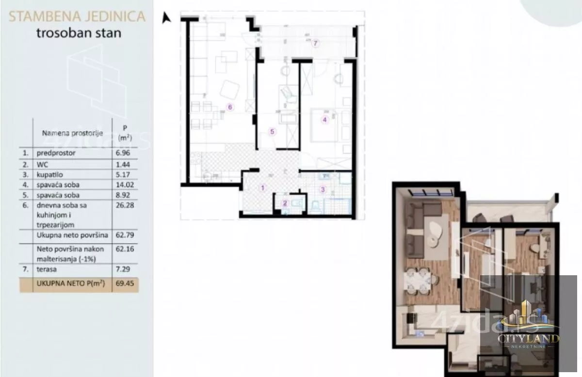 Dvoiposoban stan | 4zida