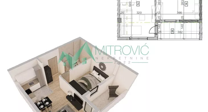 Jednoiposoban stan | 4zida