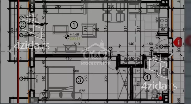 Jednoiposoban stan | 4zida