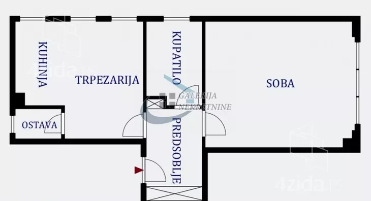 Jednoiposoban stan | 4zida