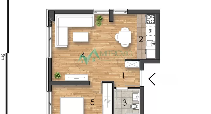 Jednoiposoban stan | 4zida