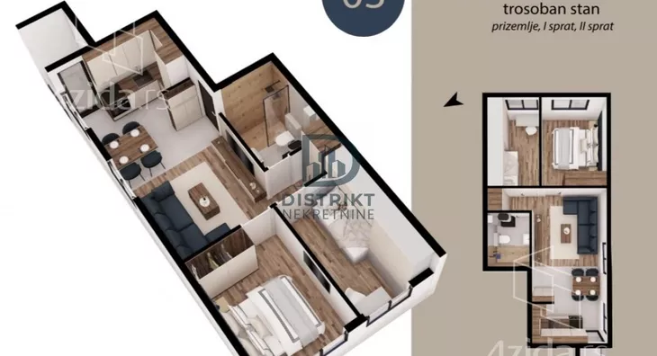 Jednoiposoban stan | 4zida