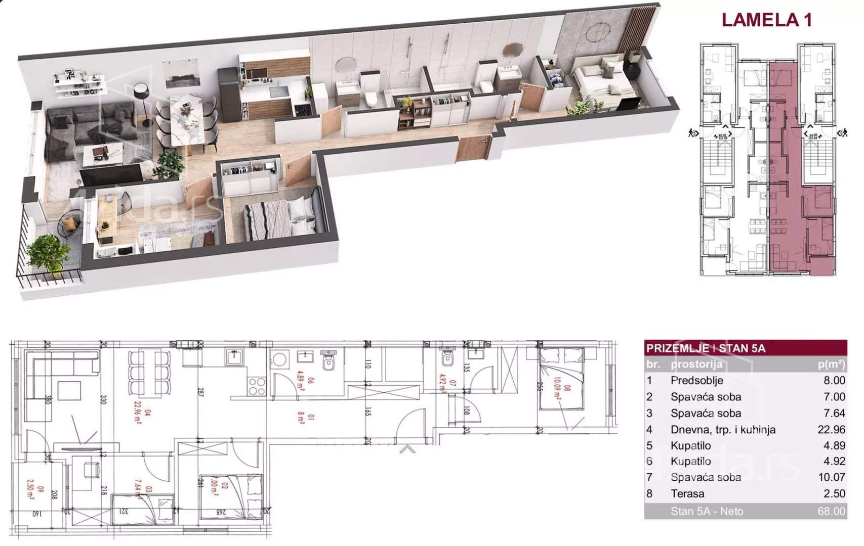 Troiposoban stan | 4zida