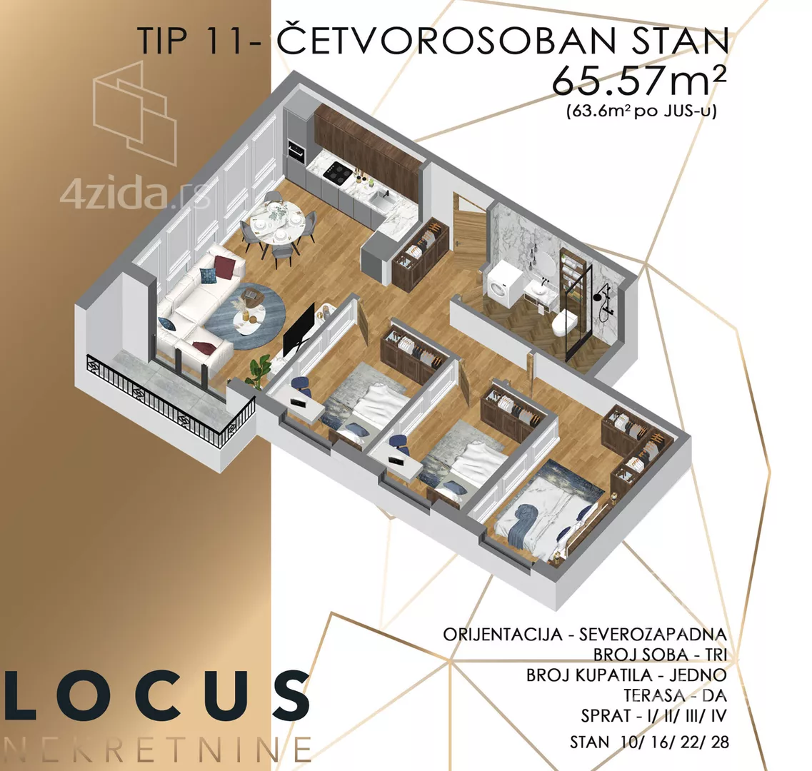 Četvorosoban stan | 4zida