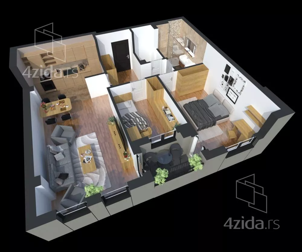 Dvoiposoban stan | 4zida