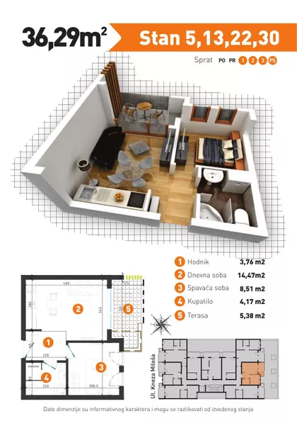 Kneza Miloša | 4zida.rs