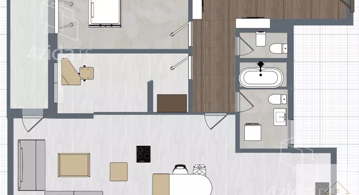 Dvoiposoban stan | 4zida