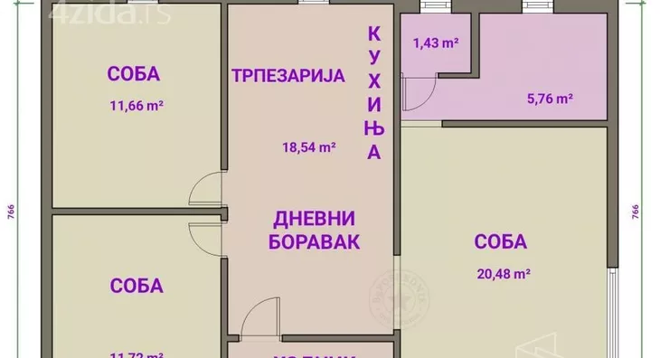 Četvorosoban stan | 4zida