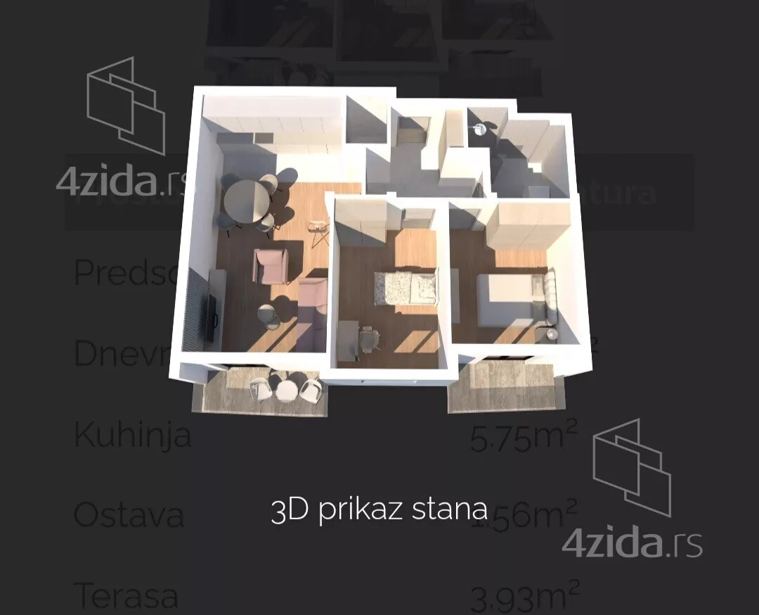 Dvosoban stan | 4zida