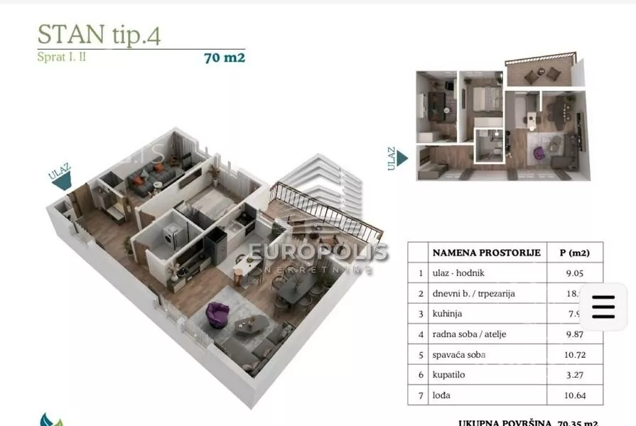 Trosoban stan | 4zida
