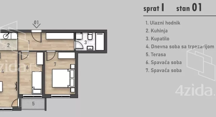 Trosoban stan | 4zida