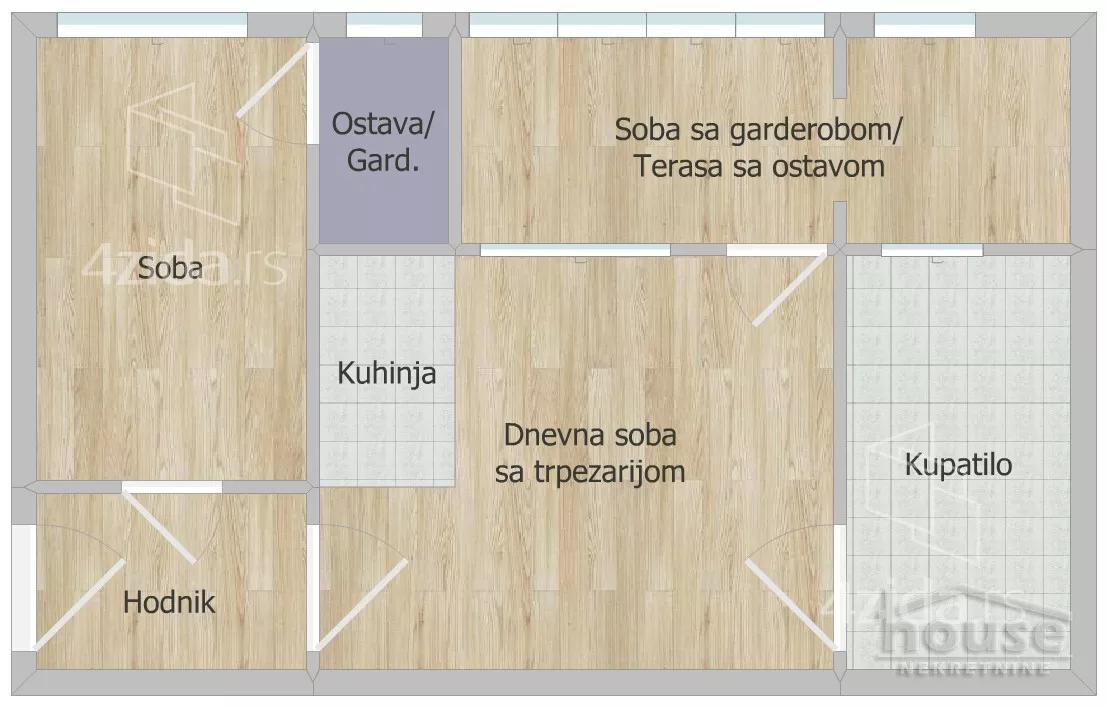 Jednoiposoban stan | 4zida