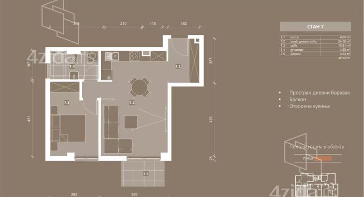 Trosoban stan | 4zida