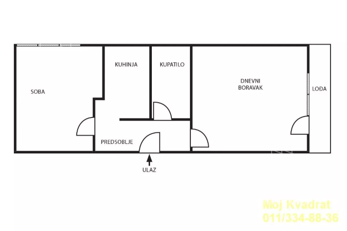 Jednoiposoban stan | 4zida