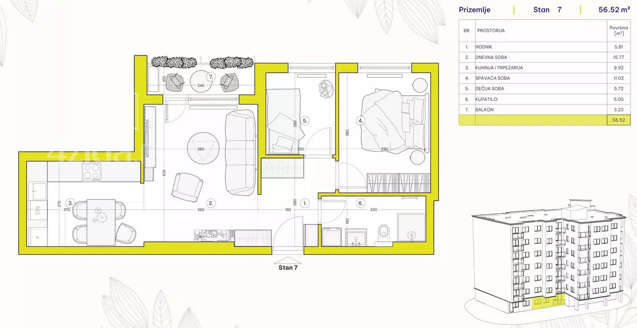 Trosoban stan | 4zida