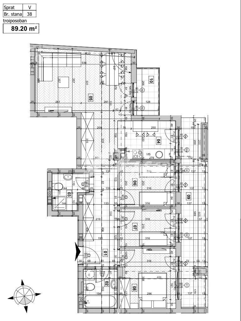 Troiposoban stan | 4zida