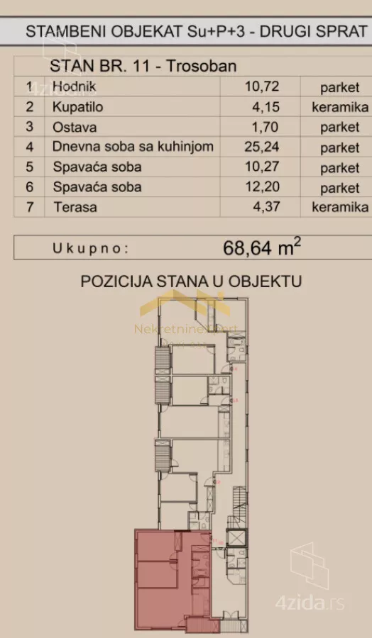 Trosoban stan | 4zida