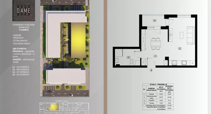 Jednosoban stan | 4zida