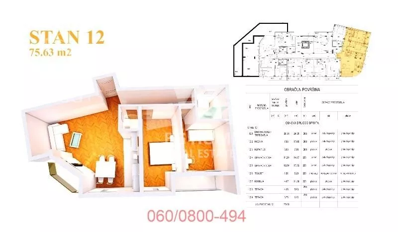 Trosoban stan | 4zida