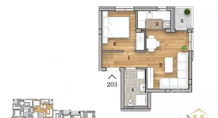 Dvosoban stan | 4zida