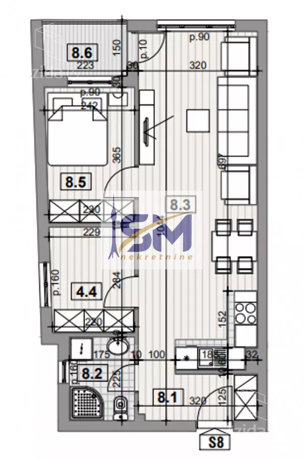 Trosoban stan | 4zida