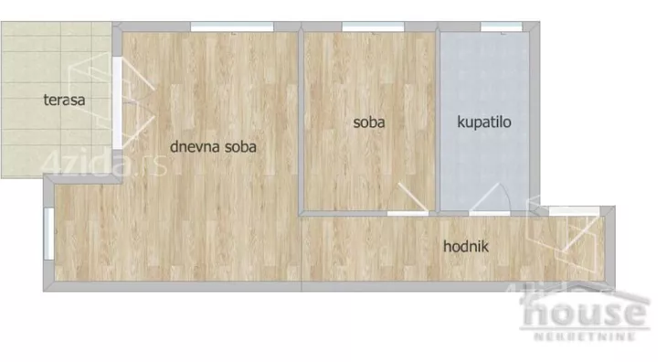 Jednoiposoban stan | 4zida