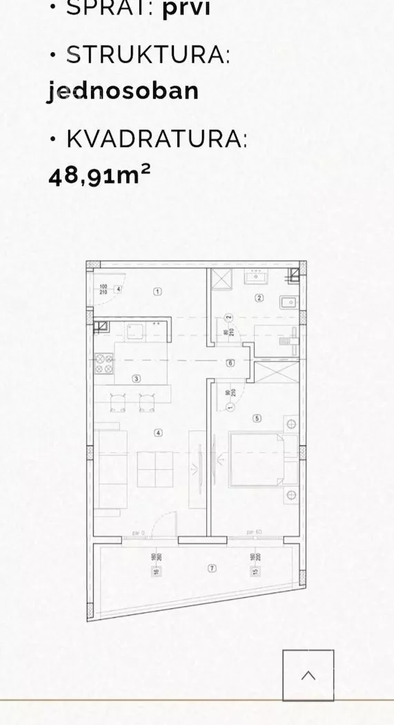 Jednoiposoban stan | 4zida