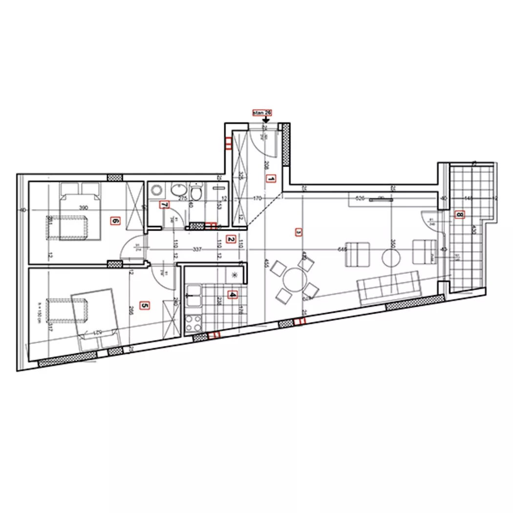 Trosoban stan | 4zida