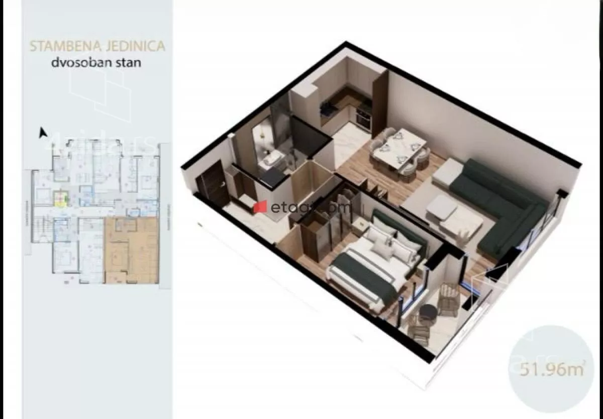 Dvosoban stan | 4zida