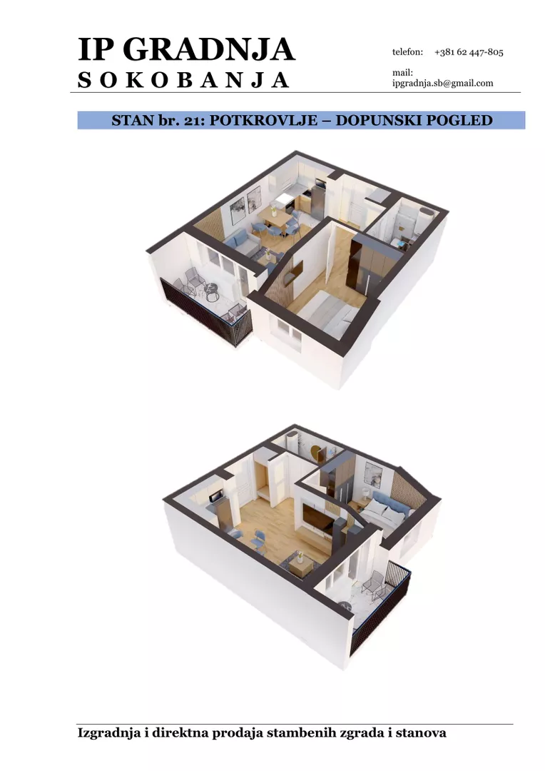 Jednoiposoban stan | 4zida