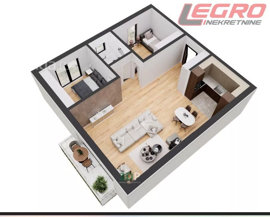 Trosoban stan | 4zida