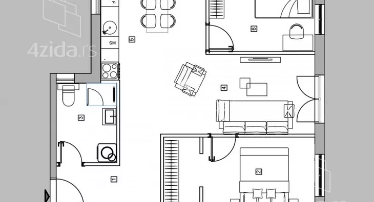 Dvoiposoban stan | 4zida