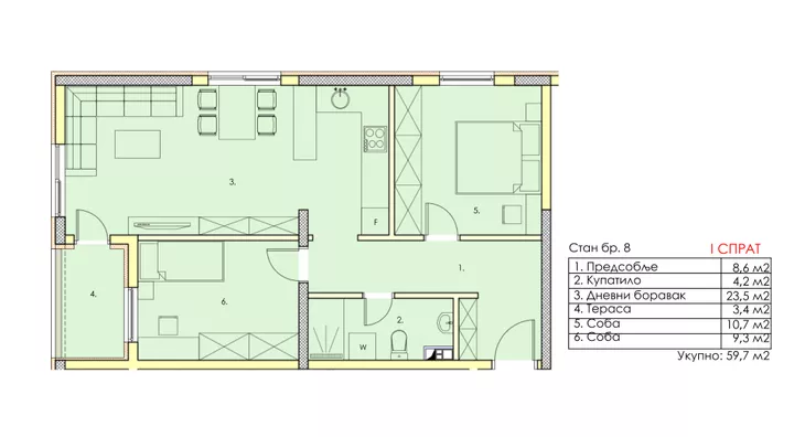 Dvoiposoban stan | 4zida