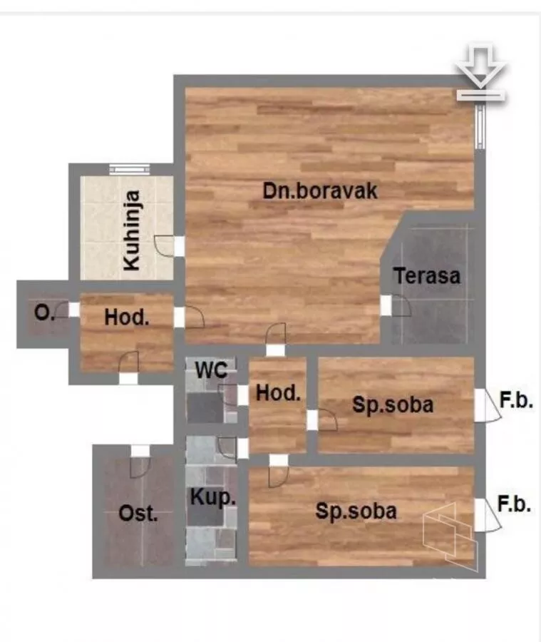Trosoban stan | 4zida