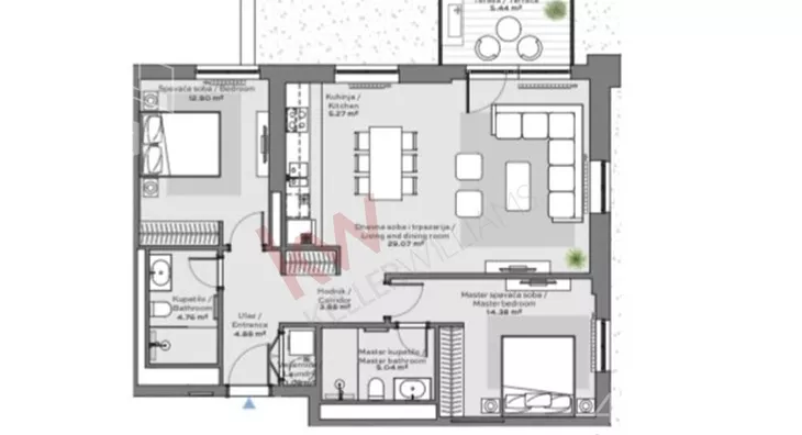 Trosoban stan | 4zida