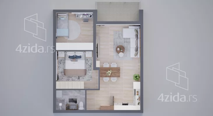 Dvosoban stan | 4zida