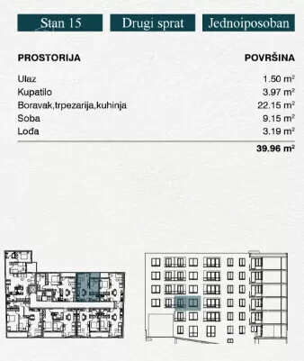 Dvosoban stan | 4zida